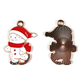 10pcs Enamel Christmas Charms for DIY Crafts