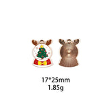 10pcs Enamel Christmas Charms for DIY Crafts