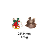 10pcs Enamel Christmas Charms for DIY Crafts
