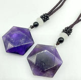 Gem Stone Quartz Crystal Fluorite Aventurine Star of David Pendant Charms