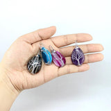 Agate Tree Of Life Pendant Sliver Wire Wrap Reiki Charm