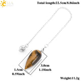 Quartz Spiritual Pendulum Water Drop Crystal Pendnant Pendule for Dowsing