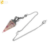 CSJA 7 Chakra Crystal Pendulum Reiki Pendant