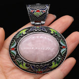 Ethnic Abalone Shell Pendant Stone Agates Charms DIY Necklace Accessories