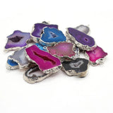 Natural Stone Druzy Pendants Reiki Heal Charms for Jewelry Making