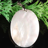 30X40MM Mother of Pearl Shell Mermaid Oval Bead Pendant