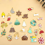 10pcs Christmas Pendant Earring Charm DIY Jewelry Accessories Necklace Holiday
