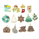 10pcs Christmas Pendant Earring Charm DIY Jewelry Accessories Necklace Holiday