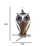 Natural Stone Pendant OWL Shape Healing Crystal Aventurine Amethyst Lapis