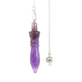 7 Chakra Crystal Quartz Reiki Pendulum Pendant for Dowsing