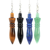 7 Chakra Crystal Quartz Reiki Pendulum Pendant for Dowsing