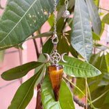 Crystal Pendulum for Dowsing Divination Reiki Cone Pendants