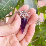 Crystal Pendulum for Dowsing Divination Reiki Cone Pendants