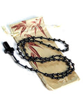 6mm Agate Rosary Necklace Cross Pendant