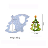 Christmas Resin Molds DIY Pendant Jewelry Small Bell Christmas Tree Silicone Mol