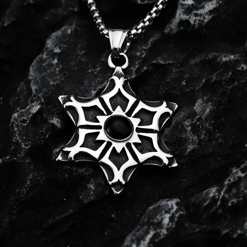 Retro Devil's Eye Gemstone Men's Pendant Jewelry Christmas