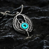 Retro Devil's Eye Gemstone Men's Pendant Jewelry Christmas