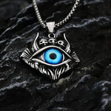 Retro Devil's Eye Gemstone Men's Pendant Jewelry Christmas