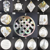 Mother of Pearl Shell Pendant Bead Necklace