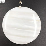 Mother of Pearl Shell Pendant Bead Necklace