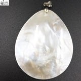 Mother of Pearl Shell Pendant Bead Necklace