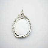 36X56MM Mermaid Beauty Oval Alloy Bead Pendant