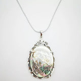 36X56MM Mermaid Beauty Oval Alloy Bead Pendant