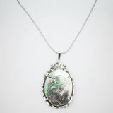36X56MM Mermaid Beauty Oval Alloy Bead Pendant