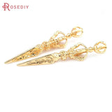6PCS 18K Brass Buddhist Instruments Charms Pendants DIY Jewelry Making