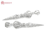 6PCS 18K Brass Buddhist Instruments Charms Pendants DIY Jewelry Making