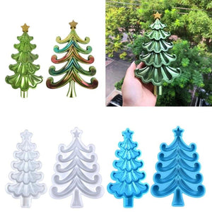 Crystal 3D Christmas Tree Ornaments Silicone Mold