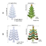 Crystal 3D Christmas Tree Ornaments Silicone Mold