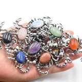 Stone Roses Quartz Scorpion Pendant Brooch 6pcs/lot