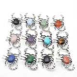 Stone Roses Quartz Scorpion Pendant Brooch 6pcs/lot