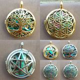 25mm Abalone Shell Round Art Pendant Bead 1pcs WFH753