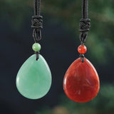 Natural Rose Quartz Agate Pendant Necklace Healing Stone Charms