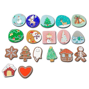 Acrylic Christmas Tree Pendant Jewelry Making Supplies 8pcs