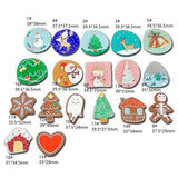 Acrylic Christmas Tree Pendant Jewelry Making Supplies 8pcs
