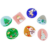Acrylic Christmas Tree Pendant Jewelry Making Supplies 8pcs