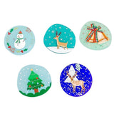 Acrylic Christmas Tree Pendant Jewelry Making Supplies 8pcs