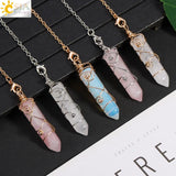 CSJA Hexagonal Stone Pendulum for Divination Radiesthesia Spirituality