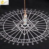 CSJA Hexagonal Stone Pendulum for Divination Radiesthesia Spirituality