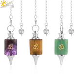 CSJA Natural Stone Pendulum for Divination Healing Radiesthesia H218