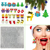 DIY UV Epoxy Candy Santa Claus Elk Jewelry Making Tools Keychain Molds Earrings