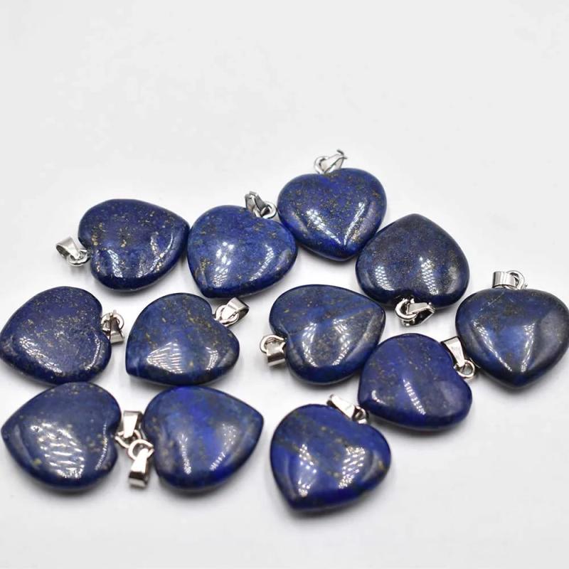 Natural Lapis Lazuli Stone Beads Pendants 20mm for DIY Jewelry Making