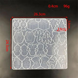 DIY UV Epoxy Jewelry Making Tools Elk Candy Earrings Resin Mold Merry Christmas