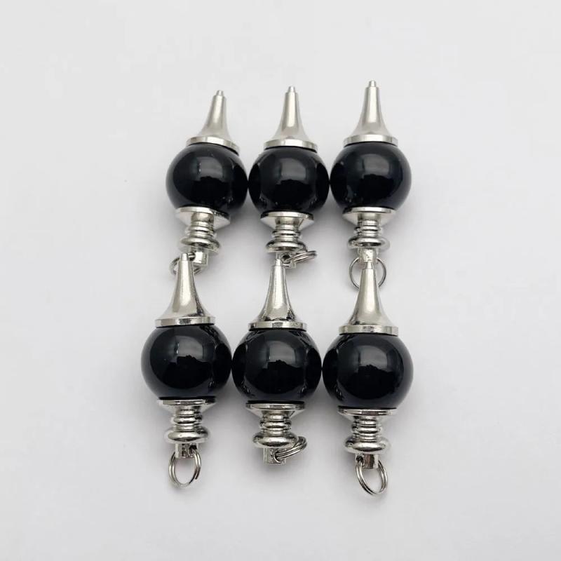 Balance Reiki Natural Agates Dowsing Pendulum Pendant for Divination