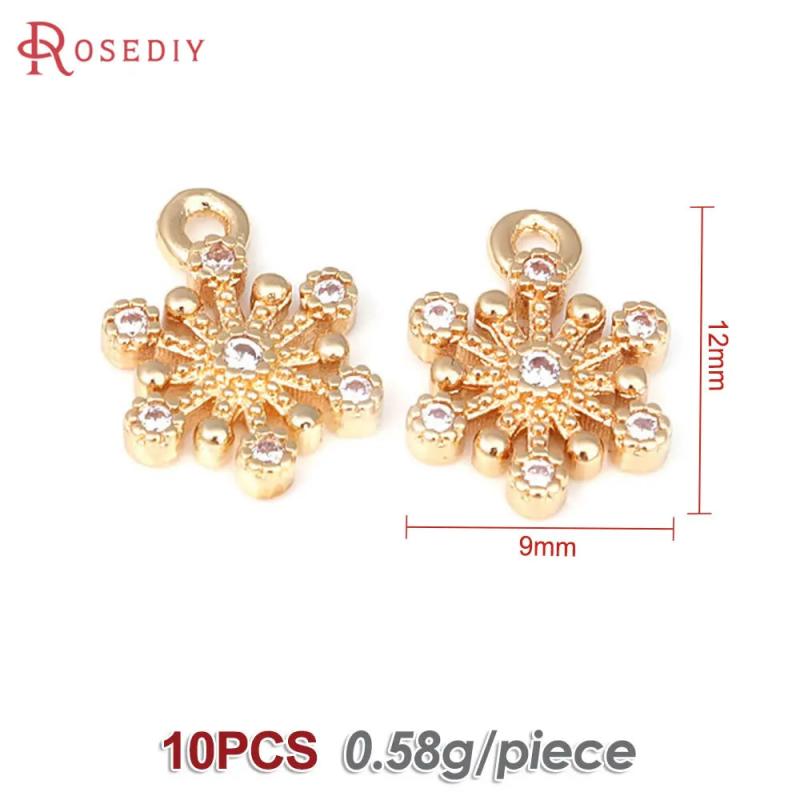 Snowflake Charm Pendants for Jewelry Making