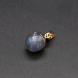 Amethyst Crystal Oval Stone Pendants for Jewelry Making