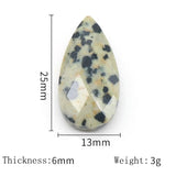 Rose Quartz Water Drop Pendant Gemstone for Jewelry Making
